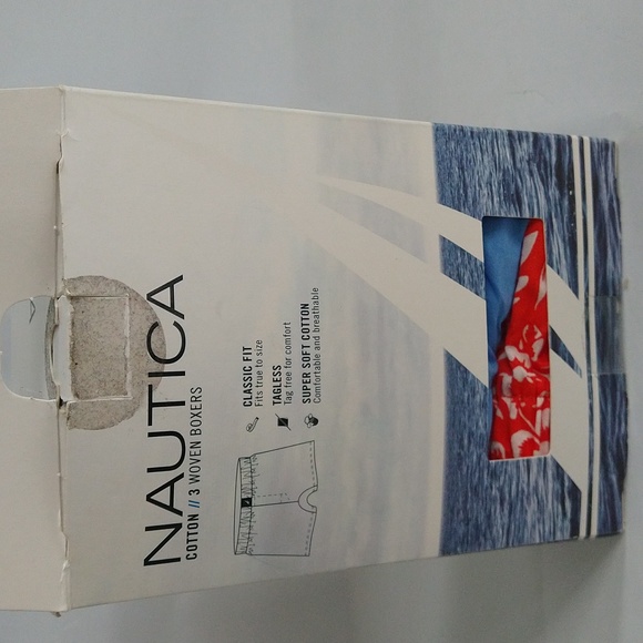 Nautica Men's Cotton Woven 3 Pack Boxer Size Small 28-30 - Picture 2 of 4